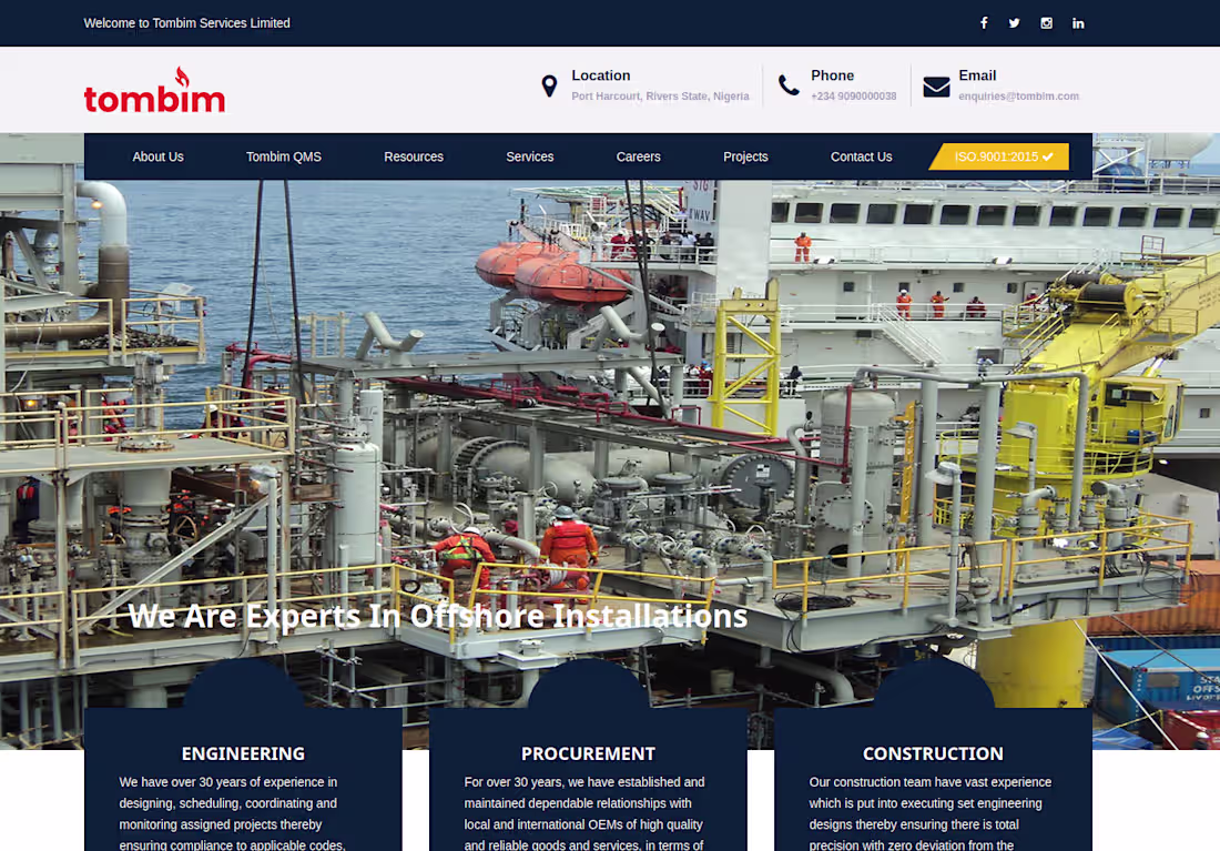 Cover image for An oil and gas contracting