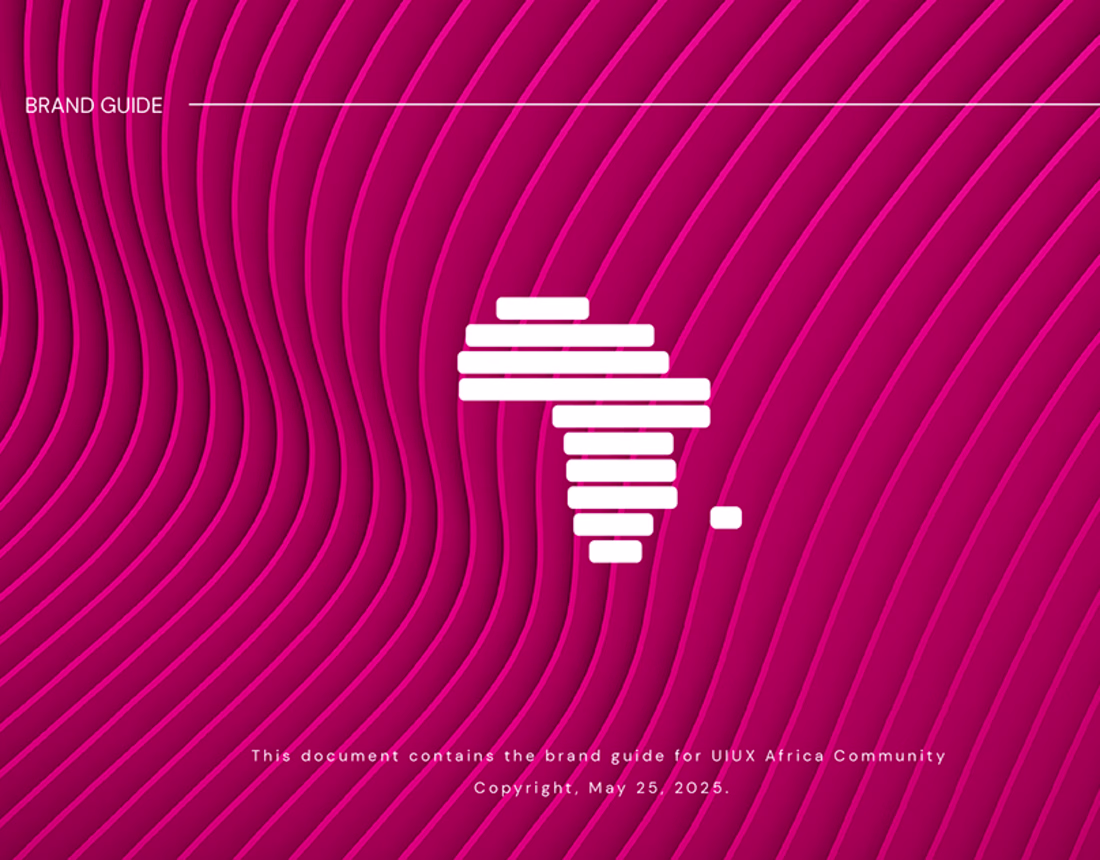 Cover image for Brand Guide for UIUX Africa Community