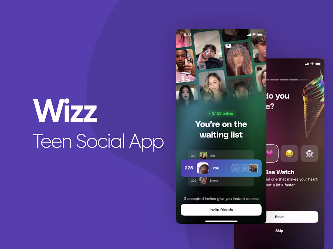Cover image for Wizz | Rethink the experience of a teen social app (1M DAUs)