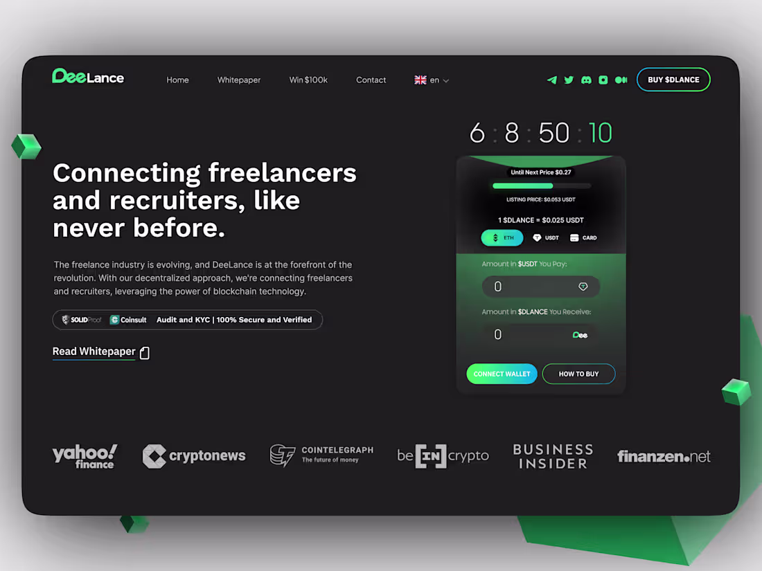 Cover image for Job Board  Web App Design
DeeLance