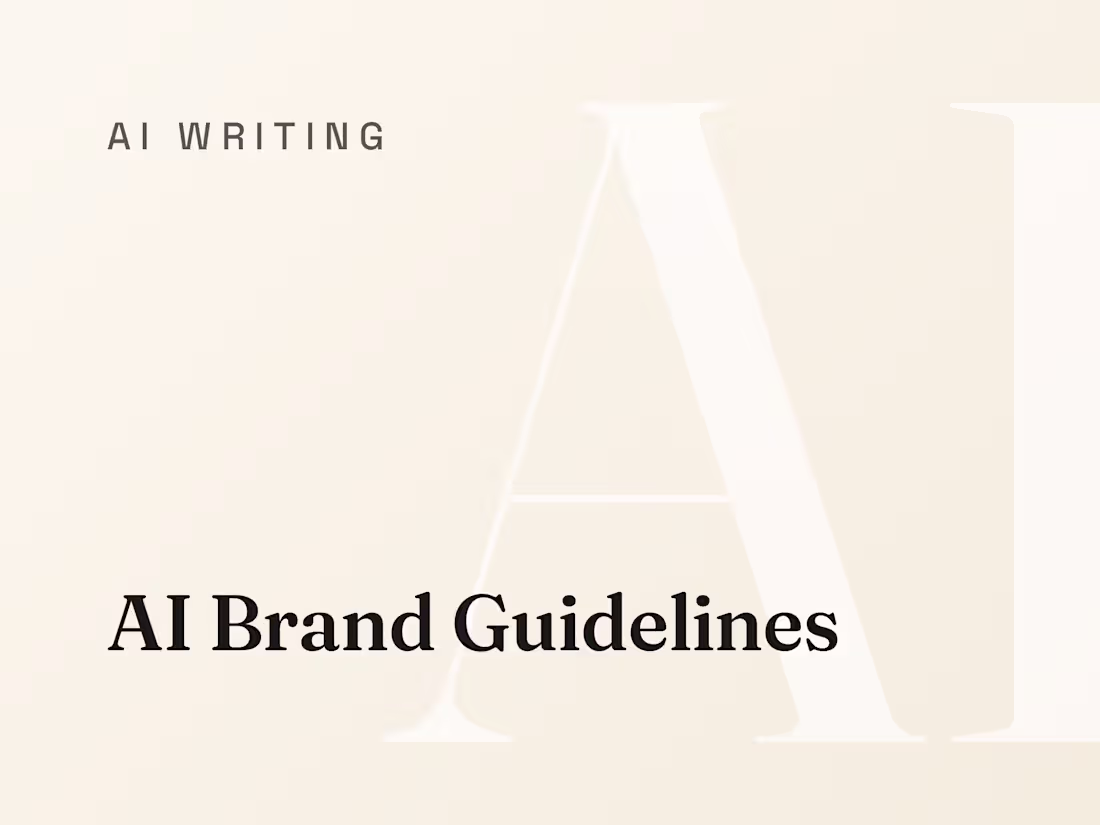 Cover image for AI Brand Guidelines: Every Draft On Brand