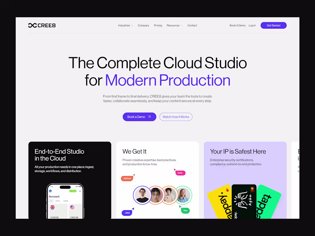 Cover image for A modern SaaS website concept