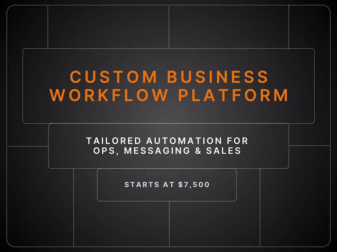 Cover image for Custom Business Workflow Platform