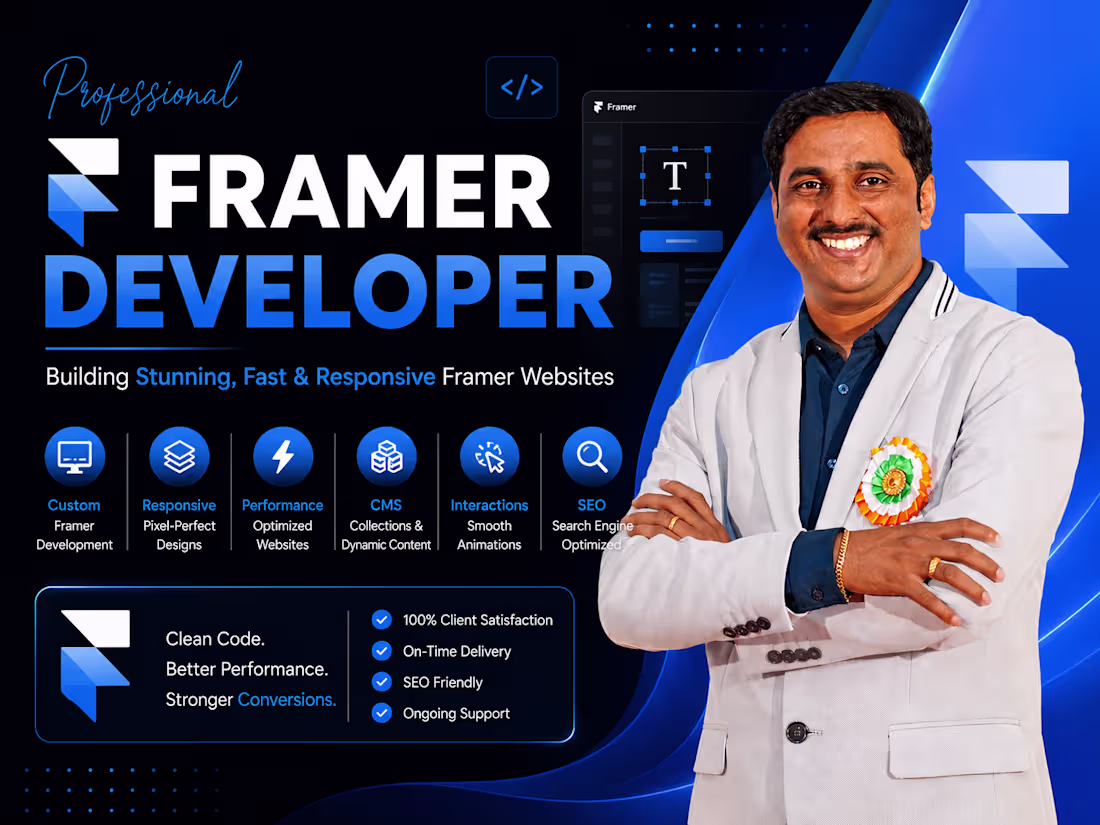 Cover image for Framer Website Design | Modern High-Performance Landing Pages