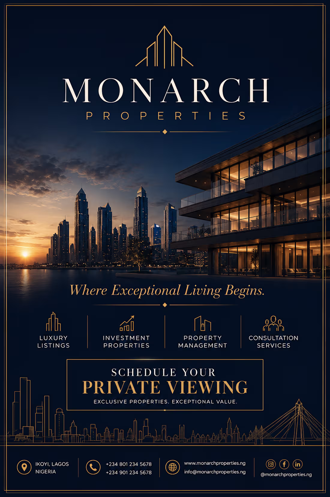 Cover image for MONARCH PROPERTIES — Real Estate