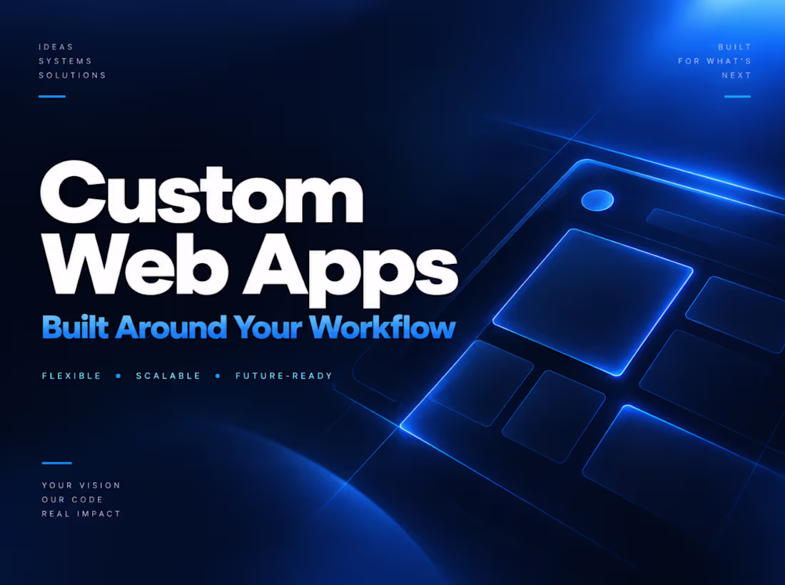Cover image for Custom Web App & SaaS Dashboard Development