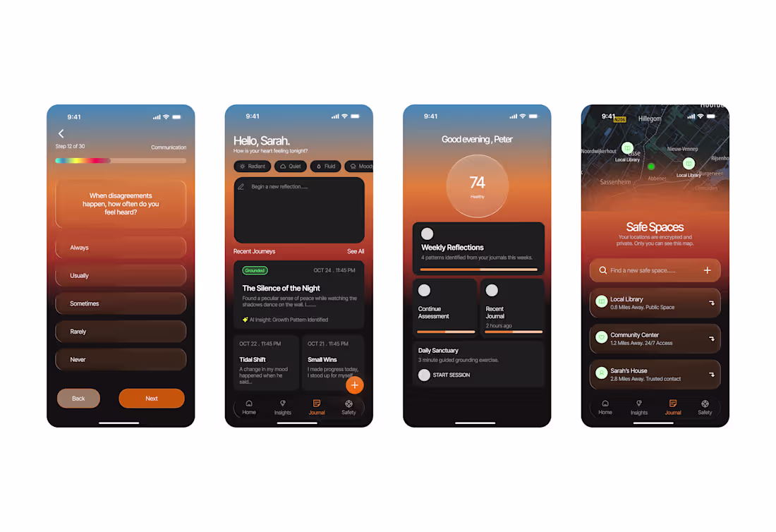 Cover image for Clarté: Mental Wellness App Concept
