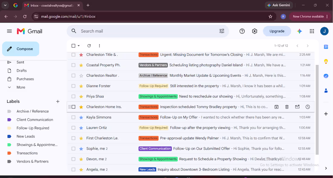 Cover image for Email Inbox Management
Organised and streamlined