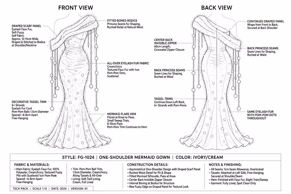 Cover image for Clothing Techpack Design