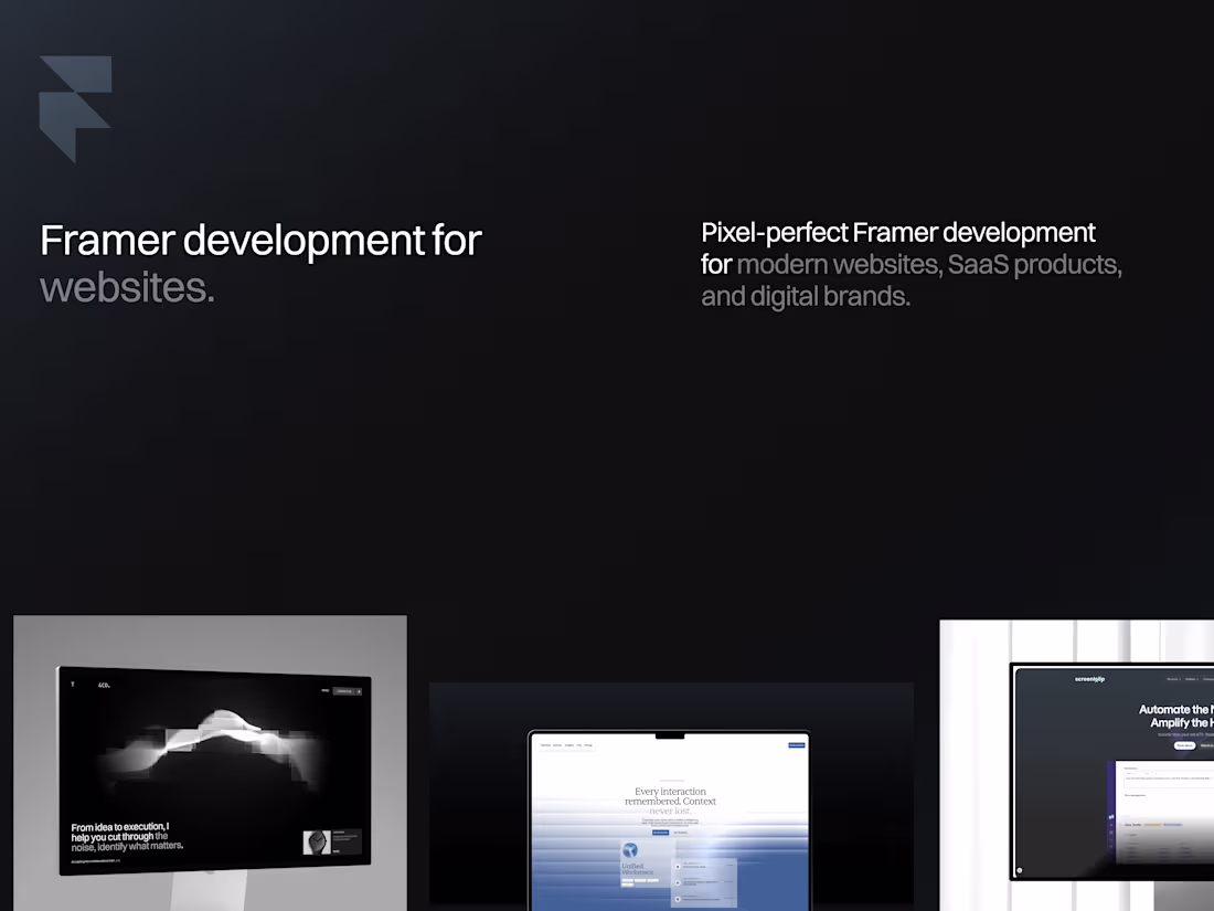 Cover image for Framer Landing Page Development