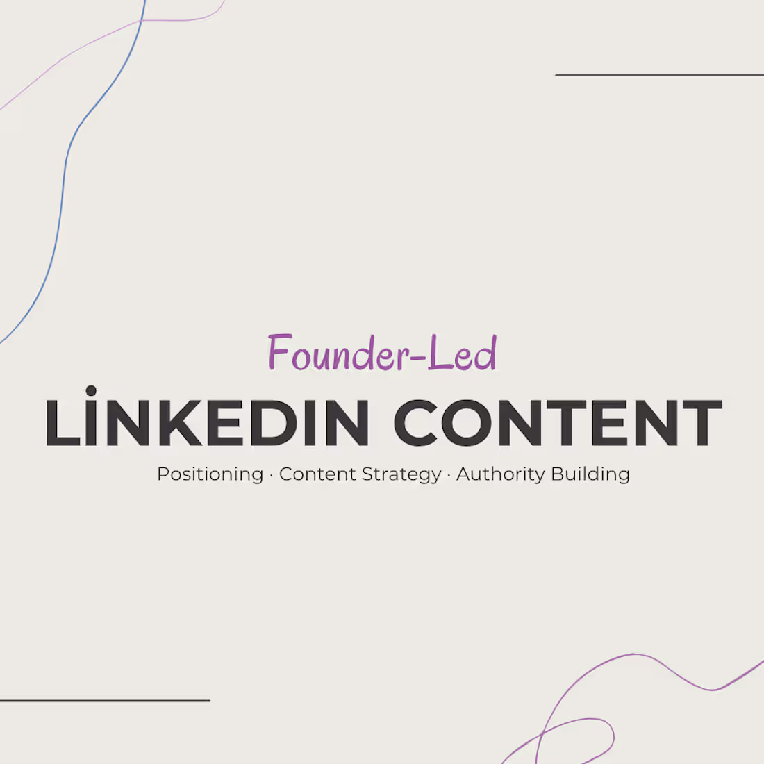 Cover image for Founder-Led LinkedIn Content