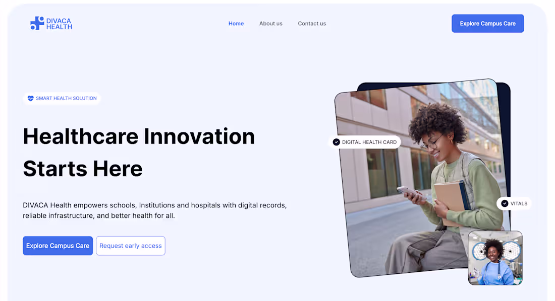 Cover image for Healthcare Landing Page - https://www.divacahealth.com/