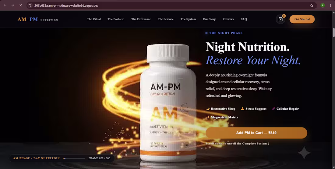 Cover image for I will build a 3D animated website in React / Next.js