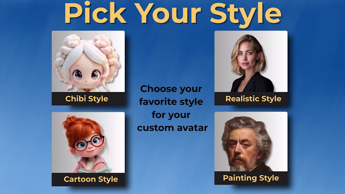 Cover image for Avatar Style Options (Choose Your Look)