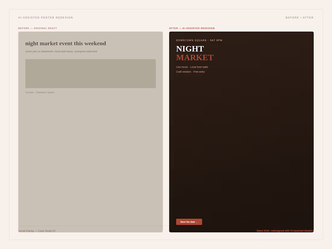 Cover image for Redesigned an existing event poster