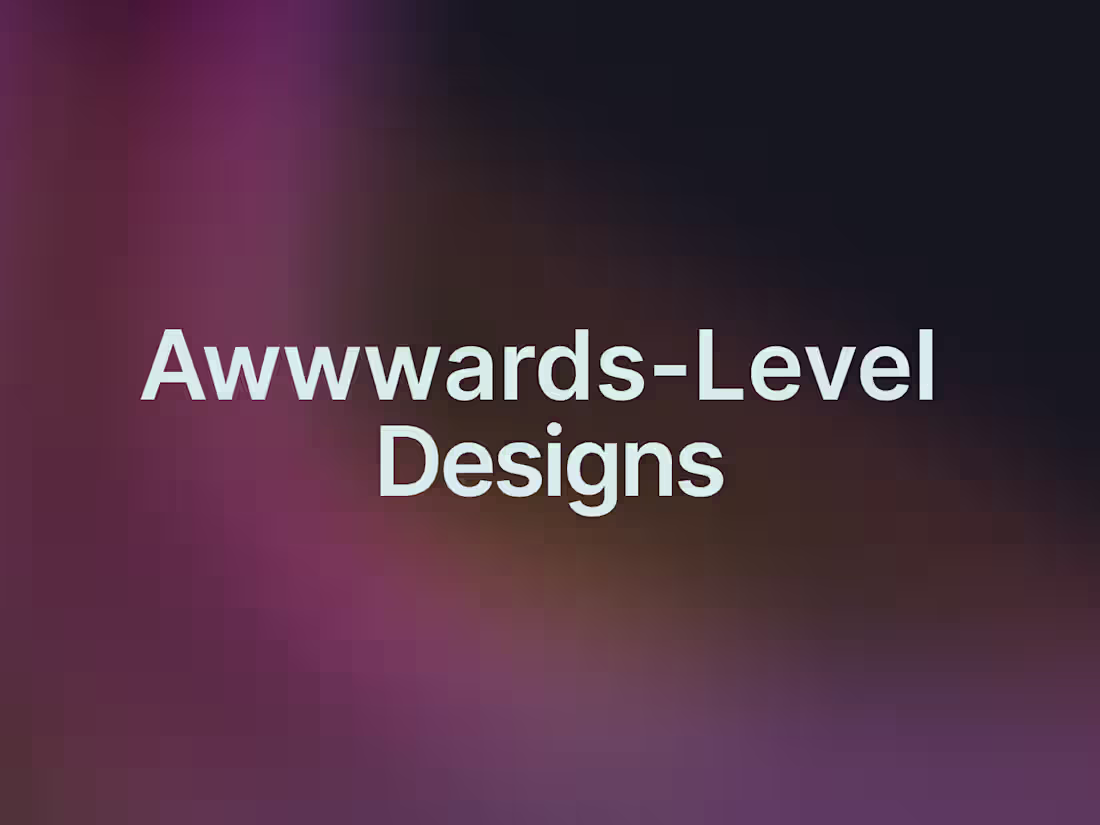 Cover image for From Brand to Browser: Stunning Web Experiences