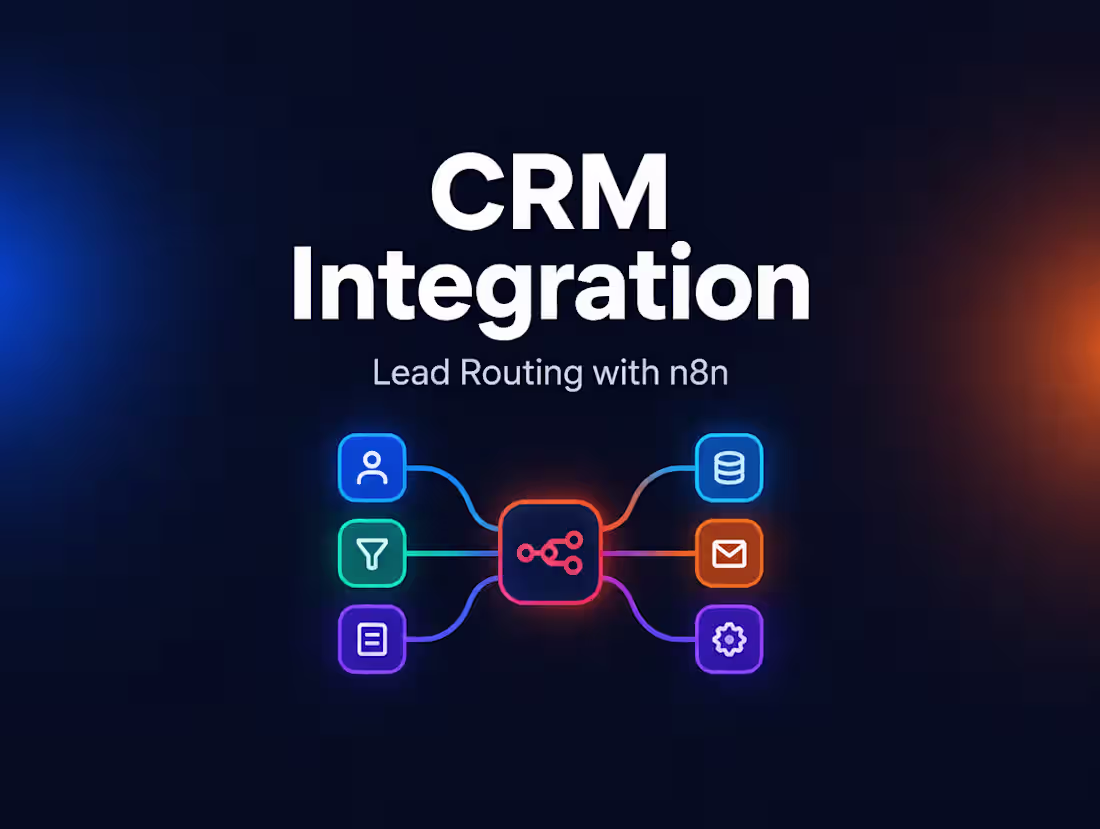 Cover image for CRM Integration & Lead Routing (n8n)