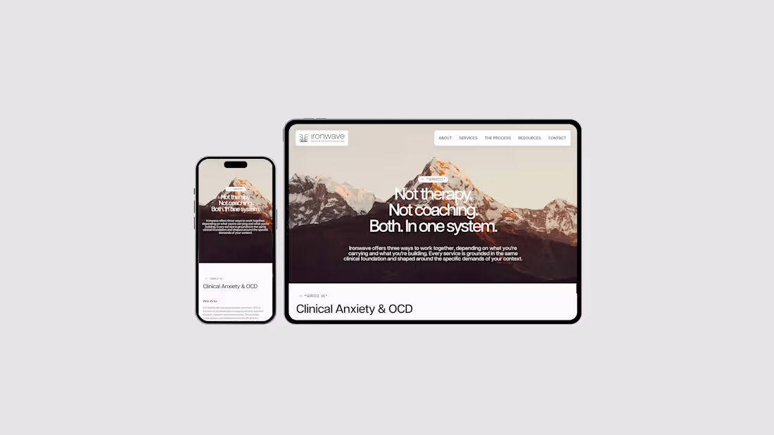 Cover image for Website Design UI/UX - mental