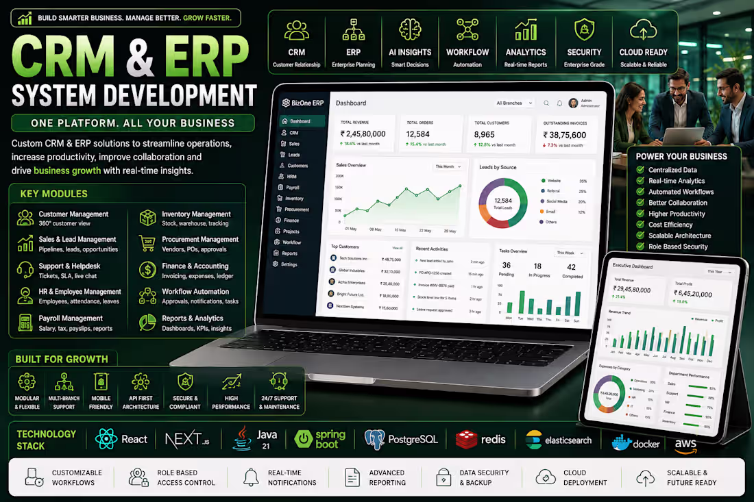 Cover image for CRM & ERP System Development