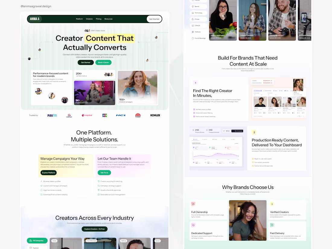 Cover image for Website (Landing Page) UI/UX Design