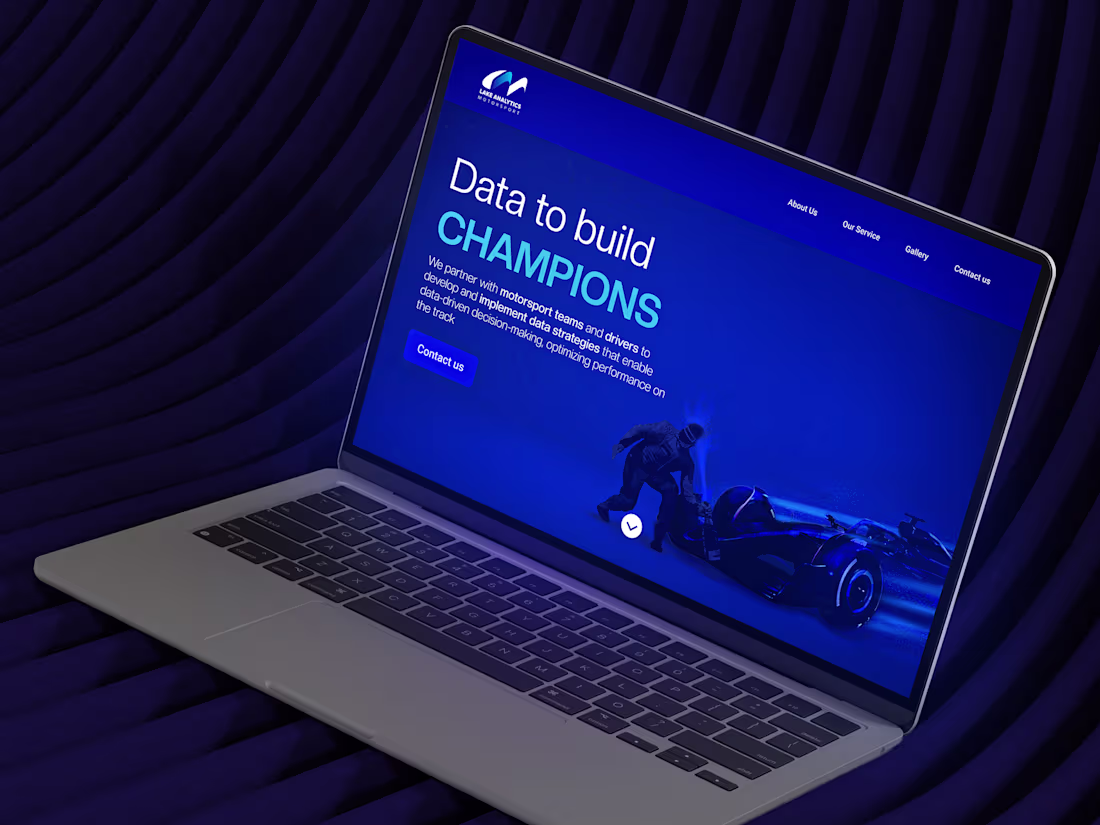 Cover image for Landing Page for Data Analytics