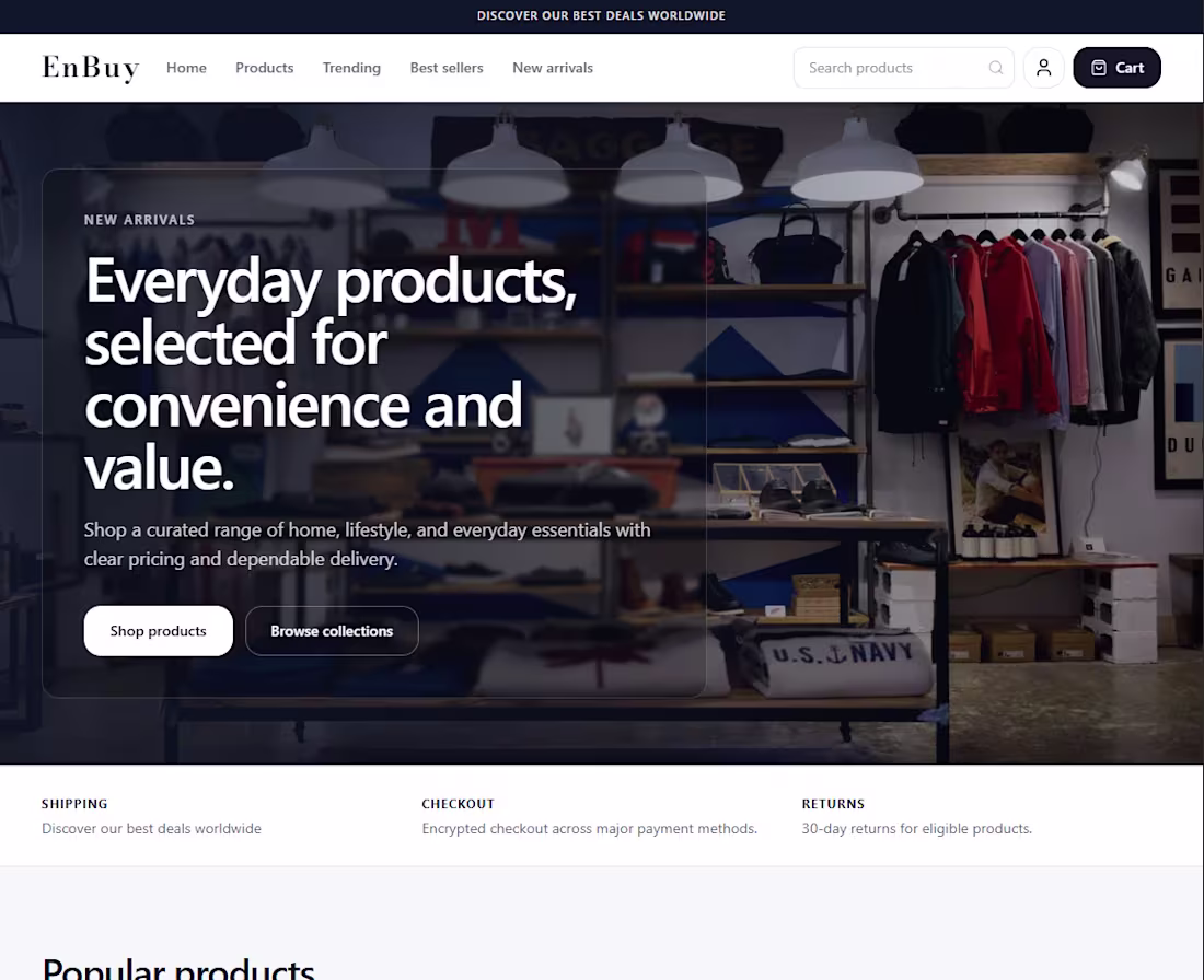Cover image for Custom Headless Shopify Storefront with Analytics Dashboard