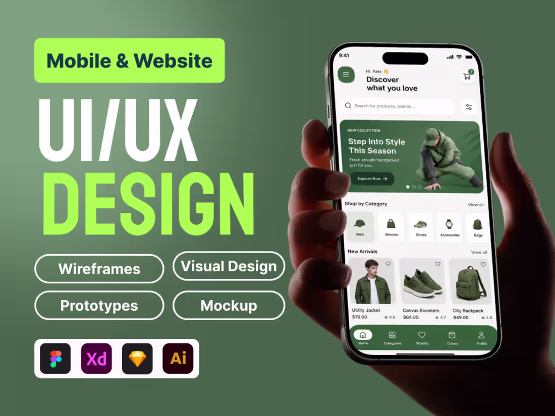 Cover image for Modern Mobile App UI/UX Design & Development