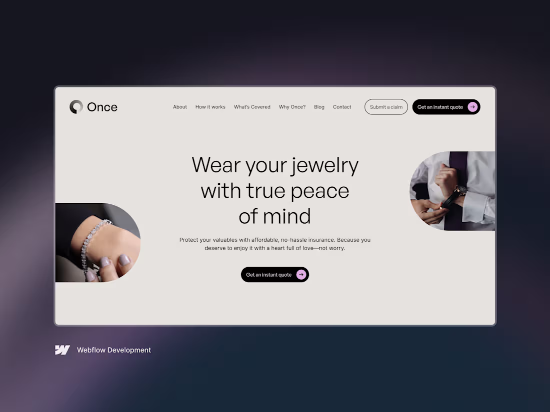 Cover image for Insurance Marketing Site with Scroll Animations