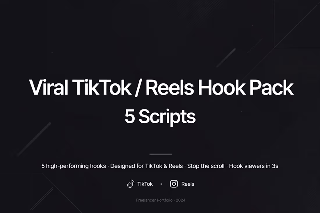 Cover image for Viral TikTok / Reels Hook
