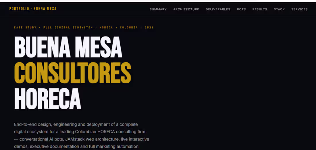 Cover image for Buena Mesa Consultores — Digital Transformation