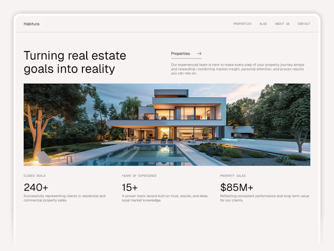 Cover image for Habitura | Framer Web Design & Development