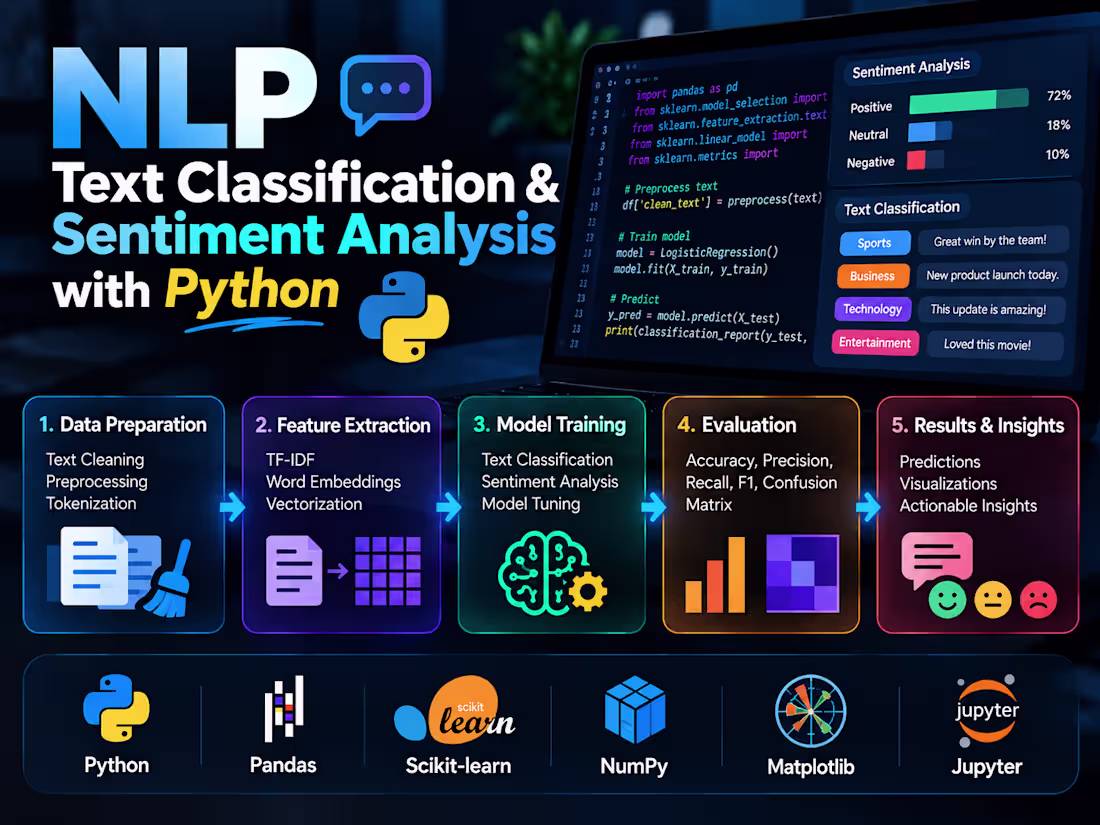 Cover image for NLP Text Classification & Sentiment Analysis 