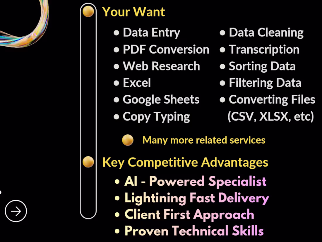 Cover image for Data Entry & Web Research — Clean Data, Fast Delivery