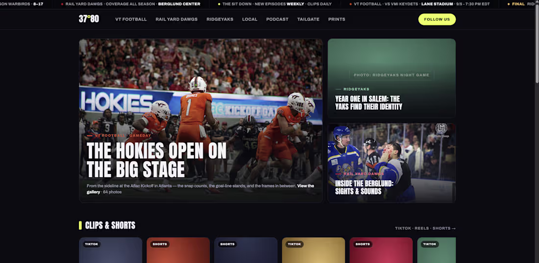 Cover image for Sports Media Web Application (In Development)