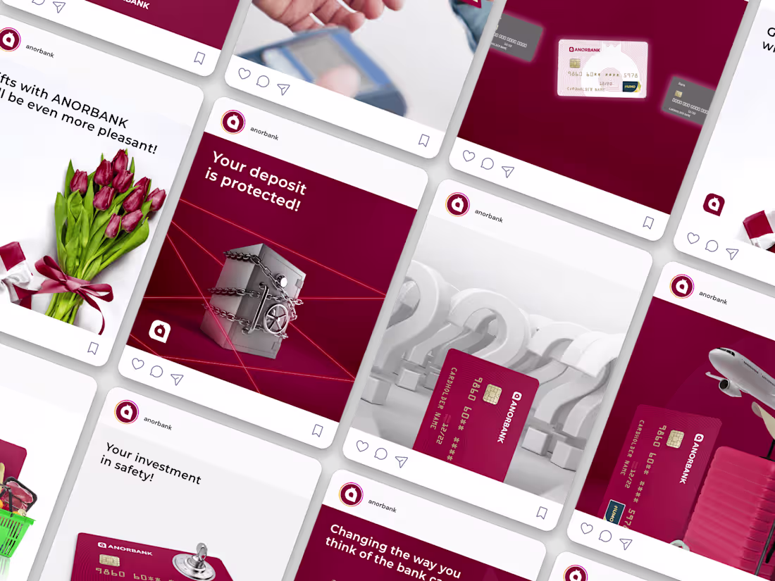 Cover image for SMM Design for the digital bank called Anorbank