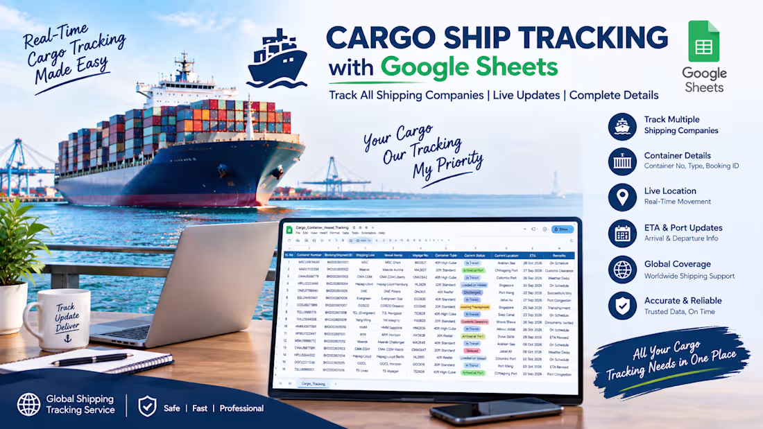 Cover image for Cargo tracking Google sheets