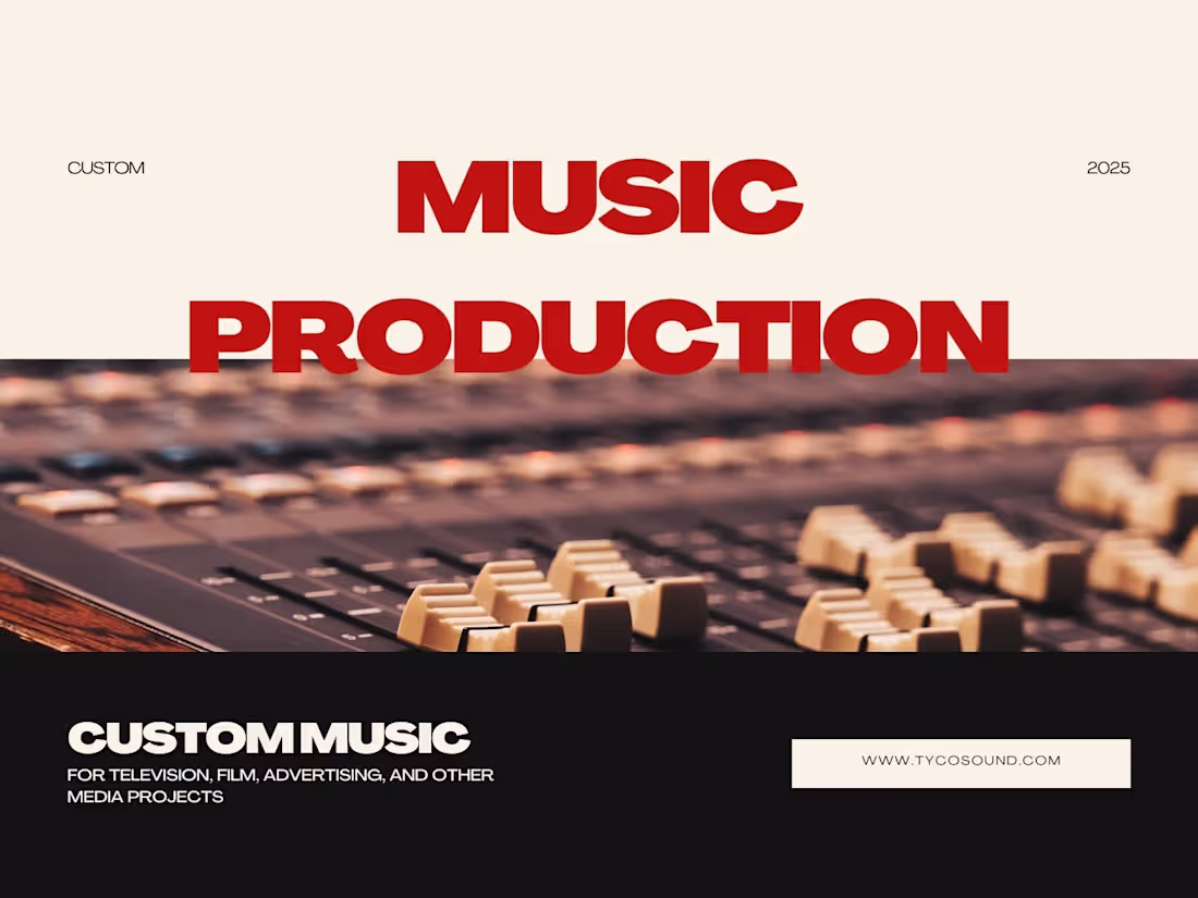Cover image for Custom Music Production In Any Genre