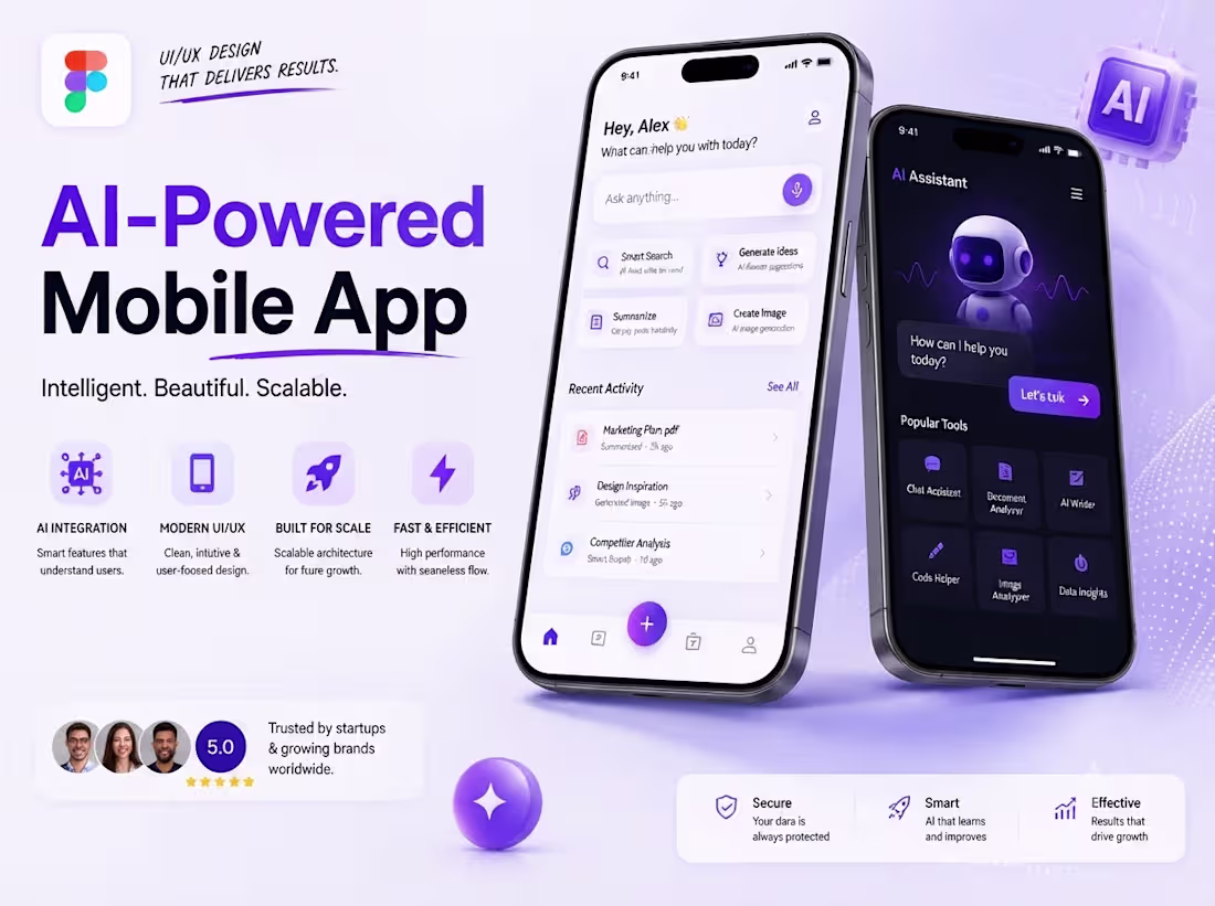 Cover image for AI-Powered Mobile App, Designed & Developed From Scratch 