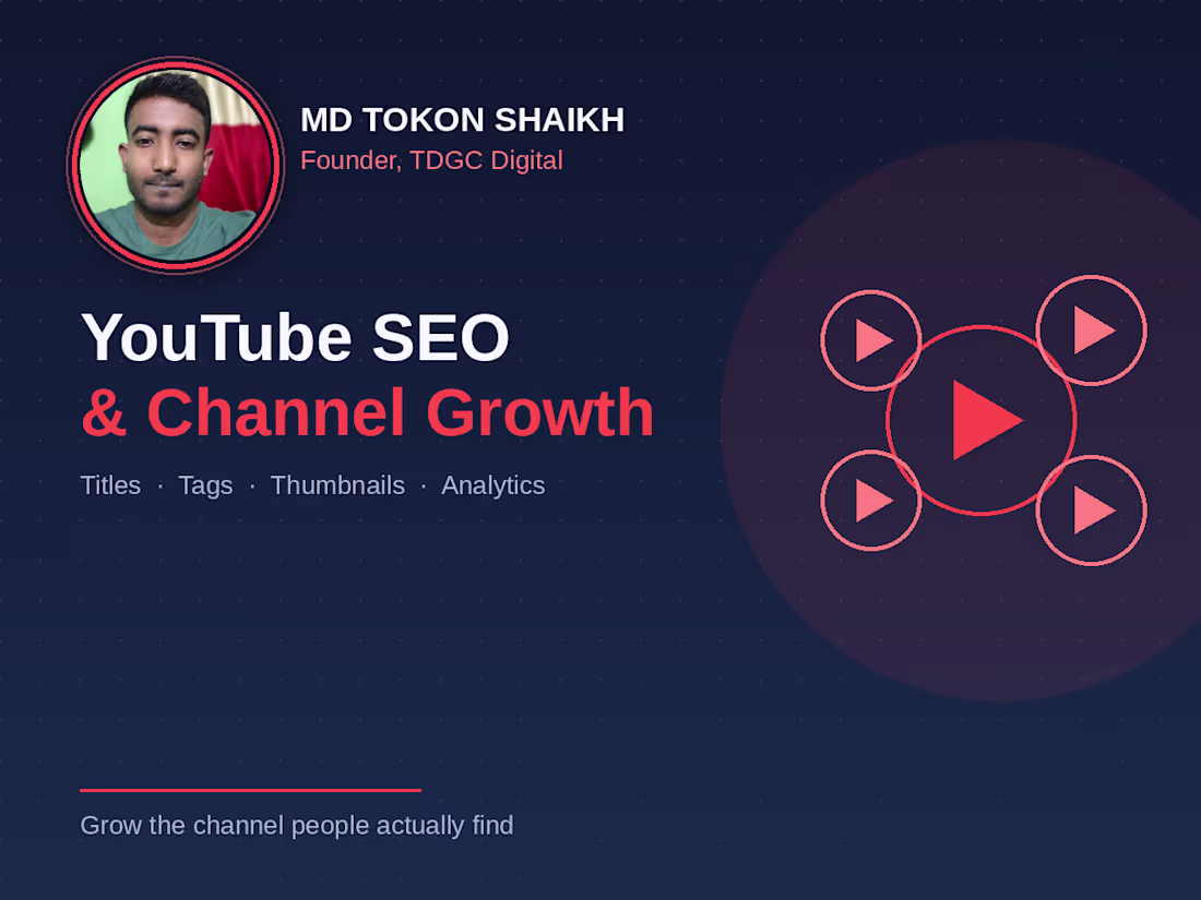 Cover image for YouTube SEO & Channel Growth