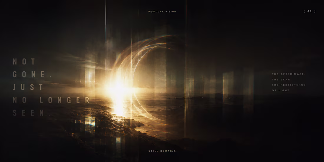 Cover image for AFTERIMAGE — A Visual Memory