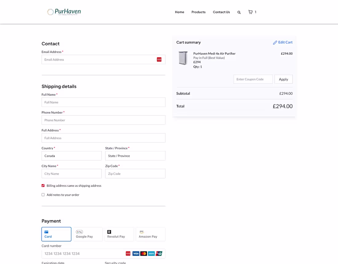 Cover image for PurHaven: A GoHighLevel DTC Funnel for a UK Air-Purifier Brand