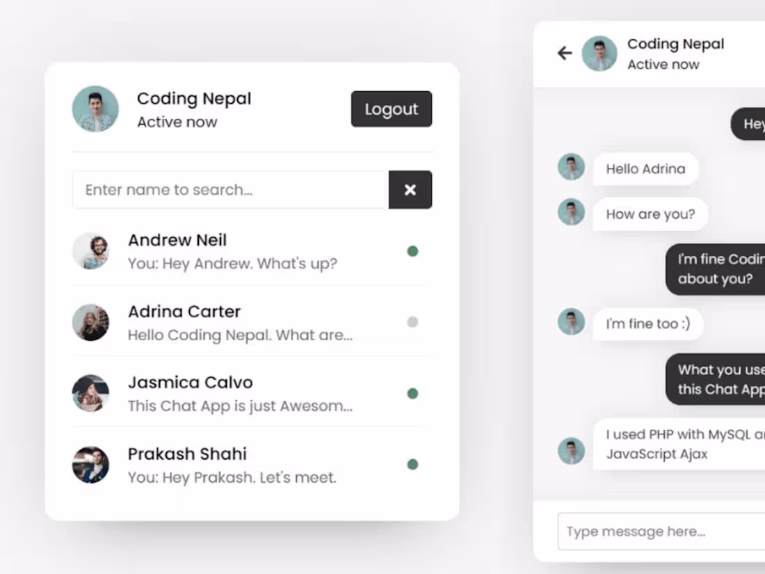 Cover image for Gossip Messenger - Web Application