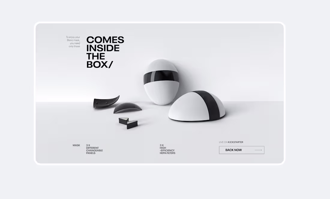 Cover image for Blanc Mask :: Behance