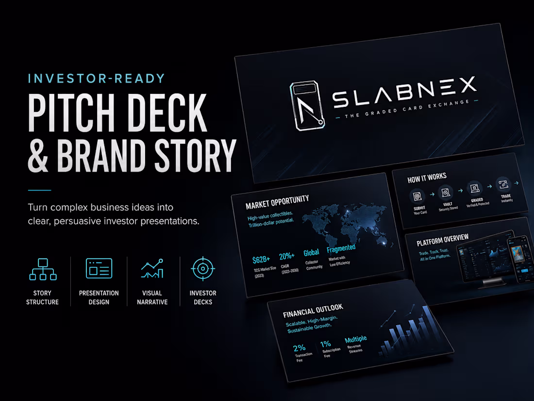 Cover image for Investor-Ready Pitch Deck & Brand Story