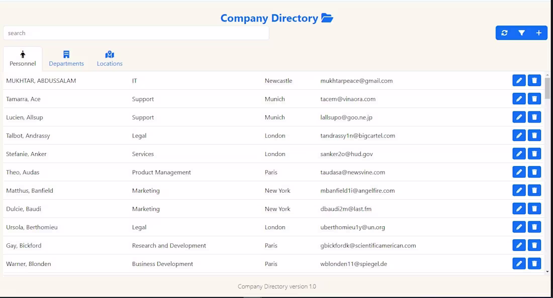 Cover image for I developed Company Directory to