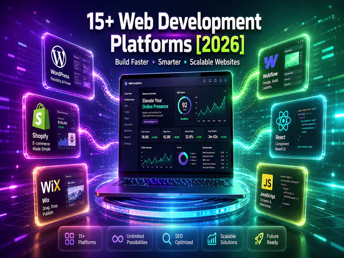 Cover image for 15+ Web Development Platforms for