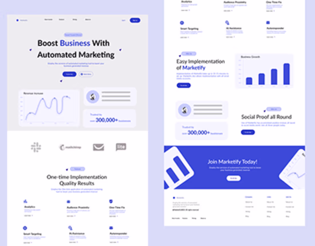 Cover image for SaaS Landing Page  UI Design
