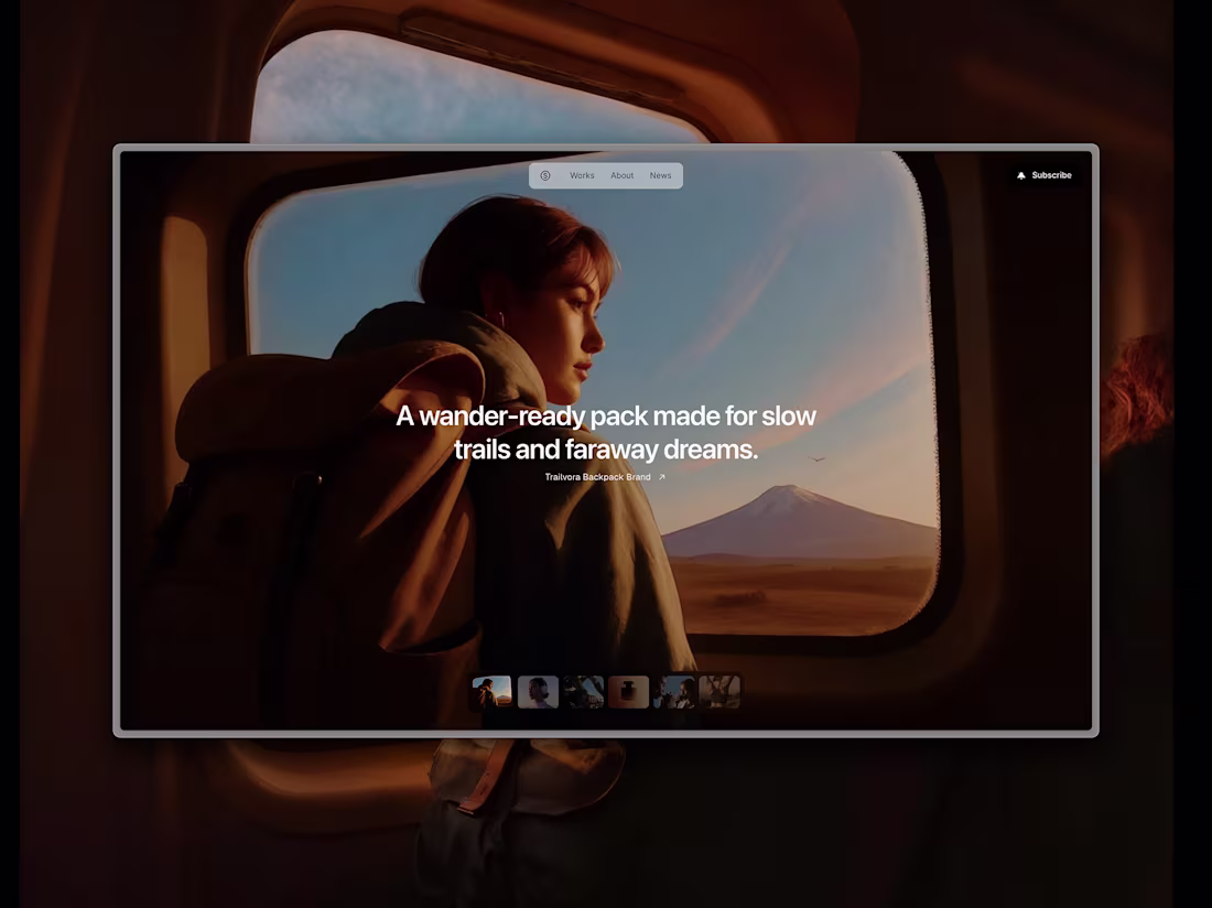 Cover image for Agency website template design in