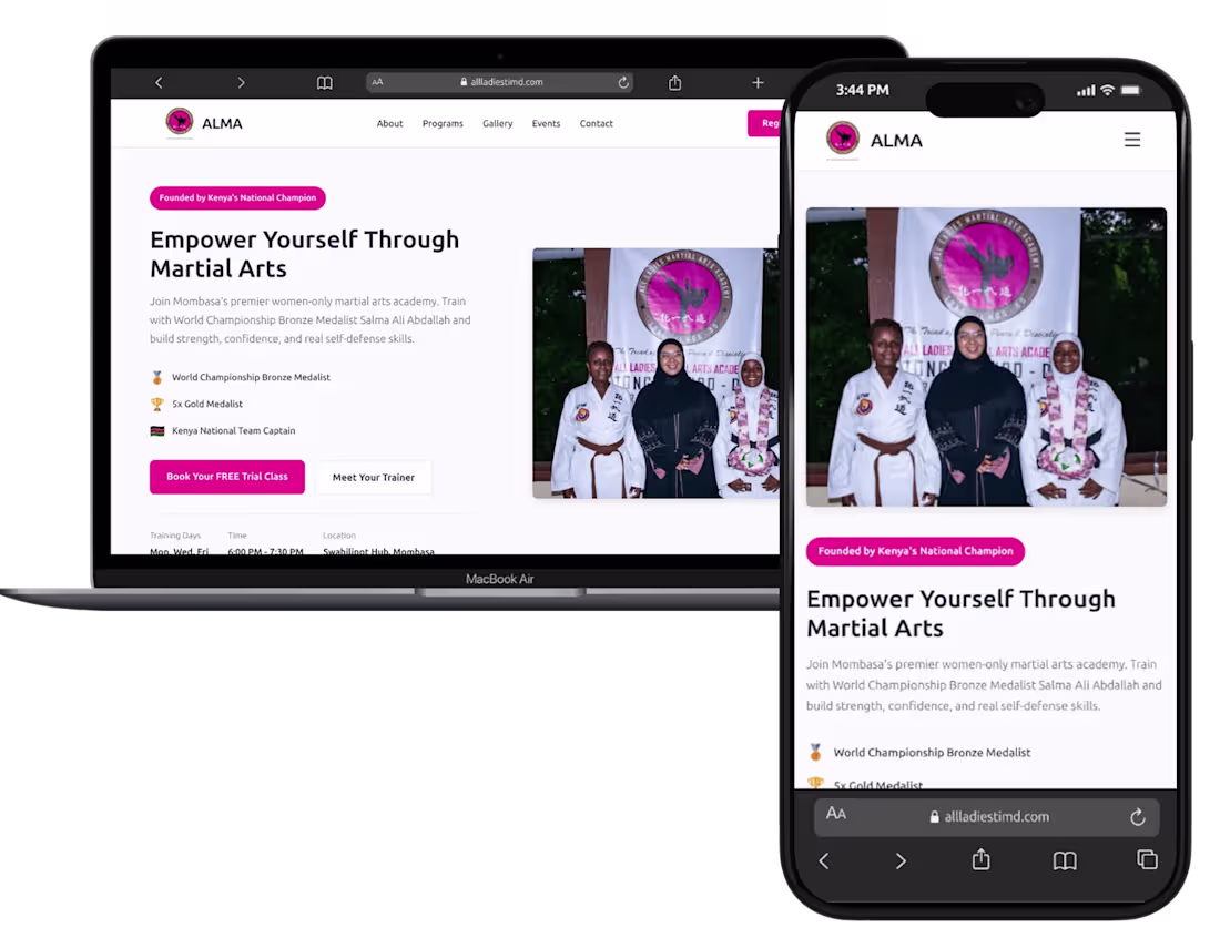 Cover image for Created a responsive website that