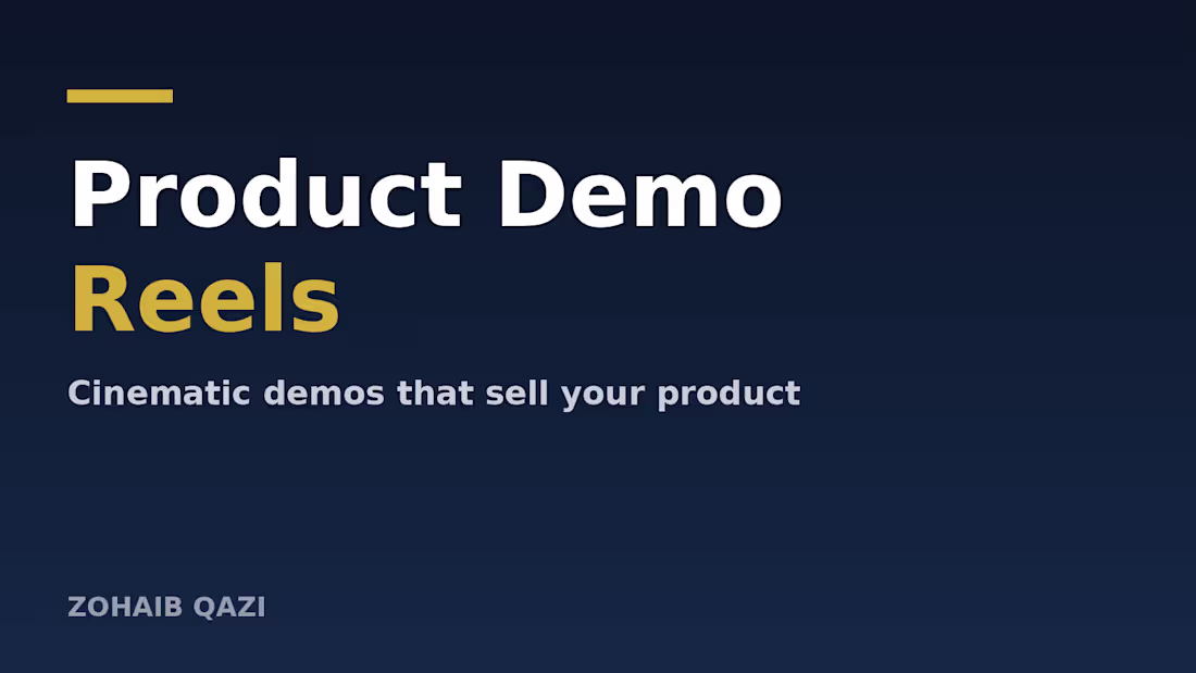 Cover image for Product Demo Reels